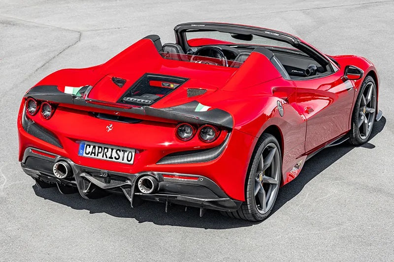 Capristo Ferrari F8 Spider - Carbon Fiber + Glass Bonnet